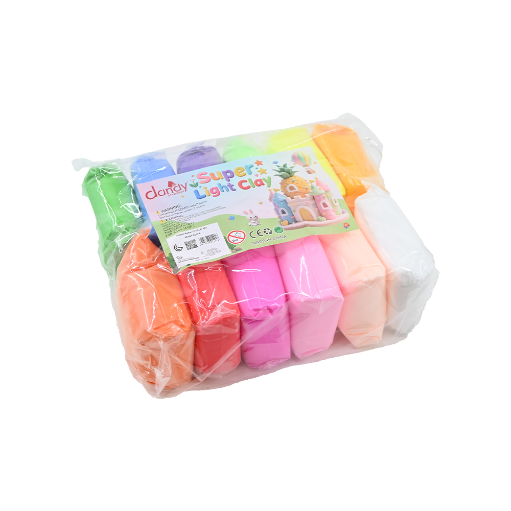 عجينة صلصال للاطفال 12 لون كبير DANDY 8102-C 149-1