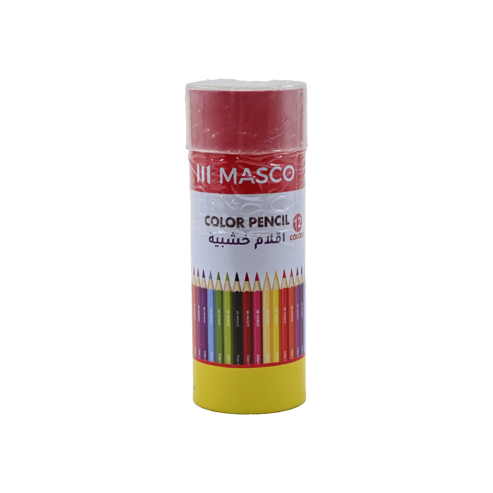 الوان خشبية 12 لون صغير MASCO 6015
