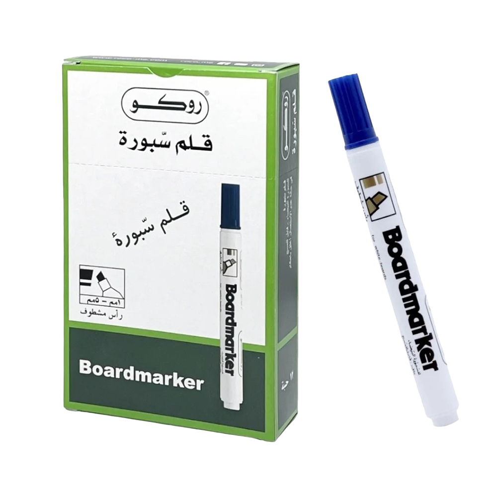 قلم سبورة مشطوف روكو ازرق J-01F RQ-29002