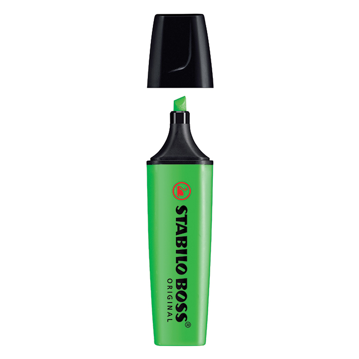 قلم تظهير اخضر STABILO boss-70-33