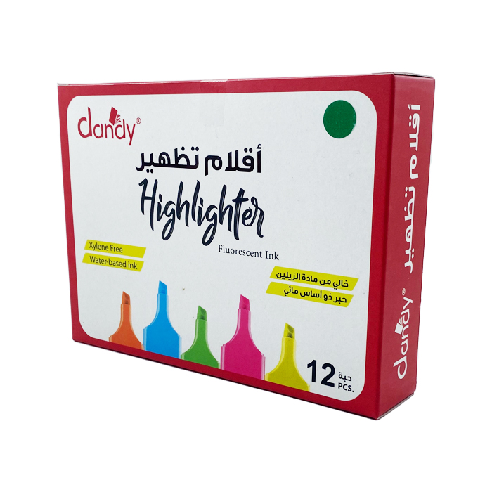 قلم تظهير اخضر DANDY 7002 G