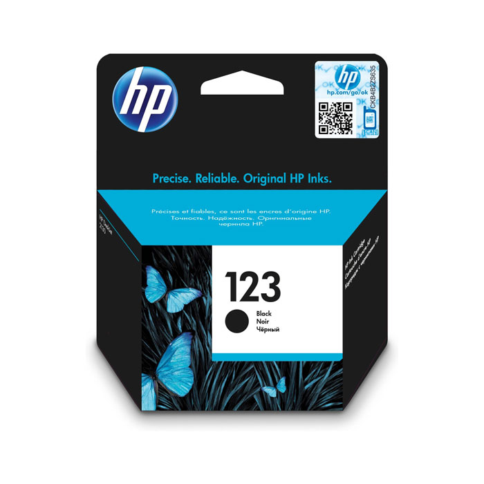 حبر طابعة لون أسود HP 123 لون أسود