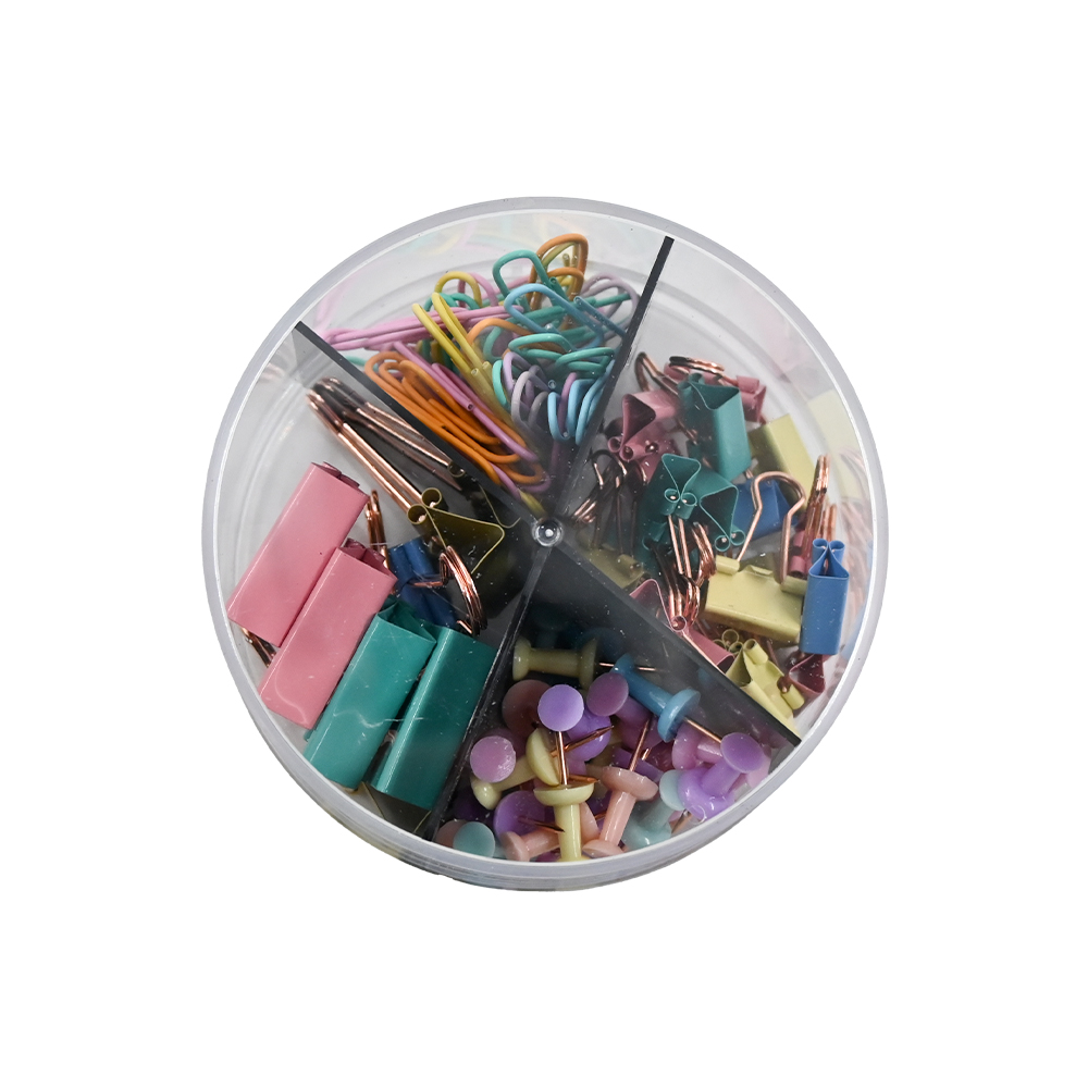 علبة مشابك متنوعة 4 اشكال DANDY 1024-69
