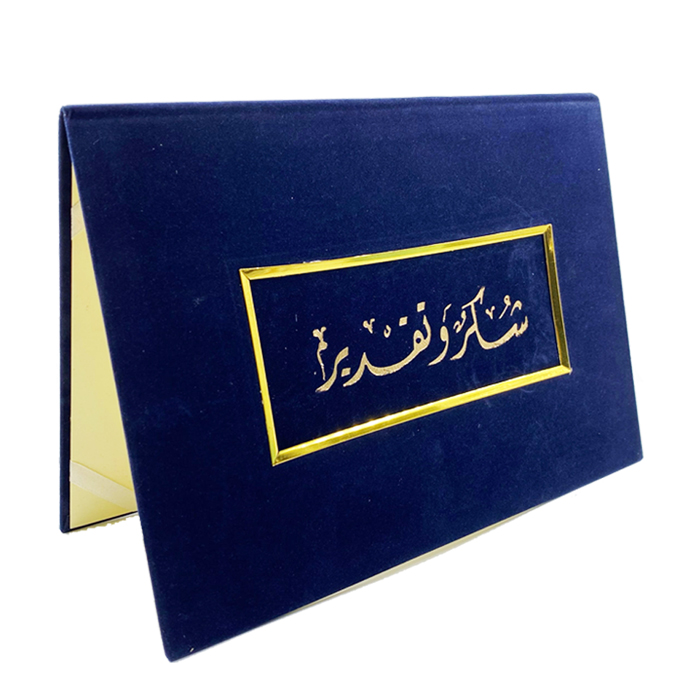 غلاف قطيفة شهادة ازرق DANDY 141-20