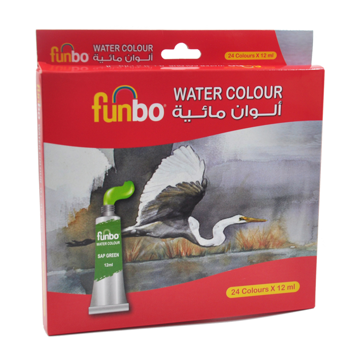 الوان مائية 24لون 12ملي NO.FO-WATERCOL-2412 FUNBO
