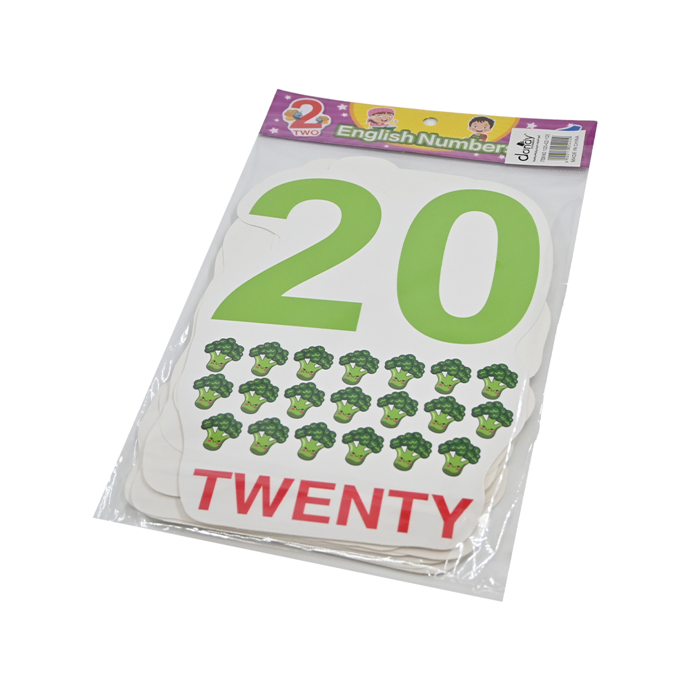 كرت تعليمي الارقام الانجليزية DANDY 1025-422