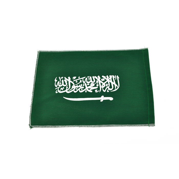 علم سعودي 30×20 مع عصا ابت NO:0102