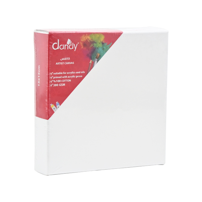 لوحة رسم كانفس ابيض 15*15 DANDY 3D