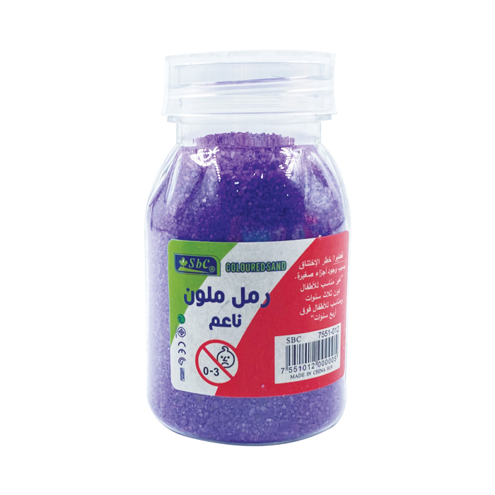 رمل خشن ملون قارورة صغيرة 180 غرام SBC 7551-012